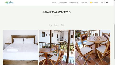 Captura de pantalla de una de las webs de alojamientos en Panam