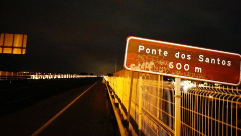 Ponte dos Santos, solo unos minutos despus del confinamiento de Asturias