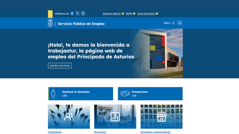 Nueva web de Trabajastur