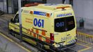 Foto de archivo de una ambulancia del 061 en Montecelo, en Pontevedra