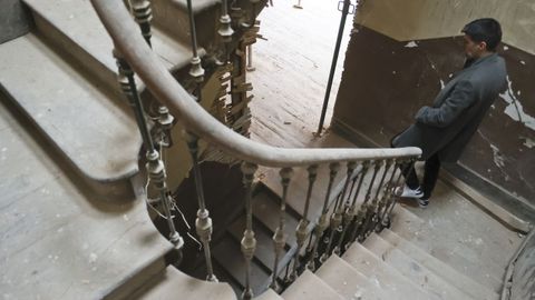 Detalle de las escaleras del edificio de Loti