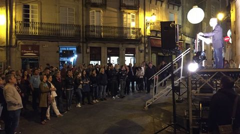 Cierre de campaña del candidato del PSdeG-PSOE a a alcaldía de Ourense, José Ángel Vázquez Barquero