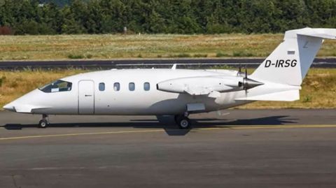 El modelo del avión en el que viajaban era un Piaggio 180, como el de la imagen