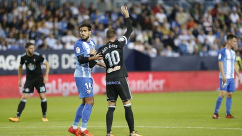 252 - Málaga-Celta (2-1) de Primera el 29 de octubre del 2017