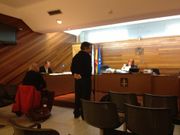 El secretario del Concello de Betanzos, Crist�bal Fraga, declarando en el juicio