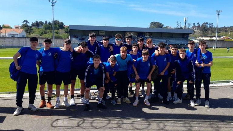 La formación del Barbadás cadete en la Ramiro Carregal Soccer Cup