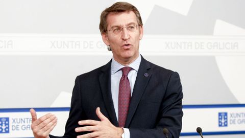 Alberto Núñez Feijoo, presidente de la Xunta.