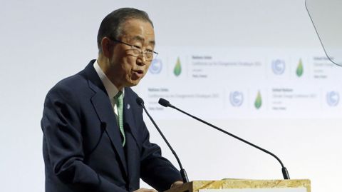 El secretario general de la ONU Ban Ki Moon. 