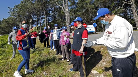 ACTIVIDAD VOZ NATURA EN EL PARQUE NATURAL DE CORRUBEDO, LIMPIEZA DE PLANTAS INVASORAS