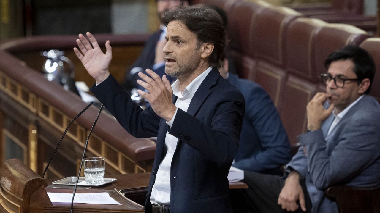 Podemos asume el veto injusto a Montero en Sumar y su papel modesto en el proyecto de Daz.El presidente del grupo confederal de Unidas Podemos en el Congreso, Jaume Asens, durante su intervencin en el debate sobre el estado de la nacin