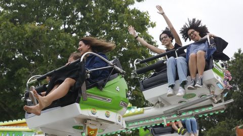 Una de las atracciones instaladas en Santa Susana para las pasadas fiestas de A Ascensión