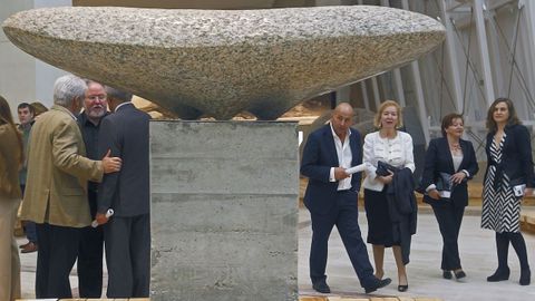 Inauguración da exposición Gallaecia pétrea coa que iniciabaa súa andaina o Museo Gaiás o 15 de xuño do 2012