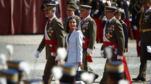 Felipe y Letizia este sbado el acto de jura de bandera del rey enel Ejrcito de Tierra en la Academia General Militar de Zaragoza.