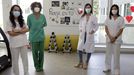 Algunas de las sanitarias que integran la unidad de rehabilitación cardíaca del HULA