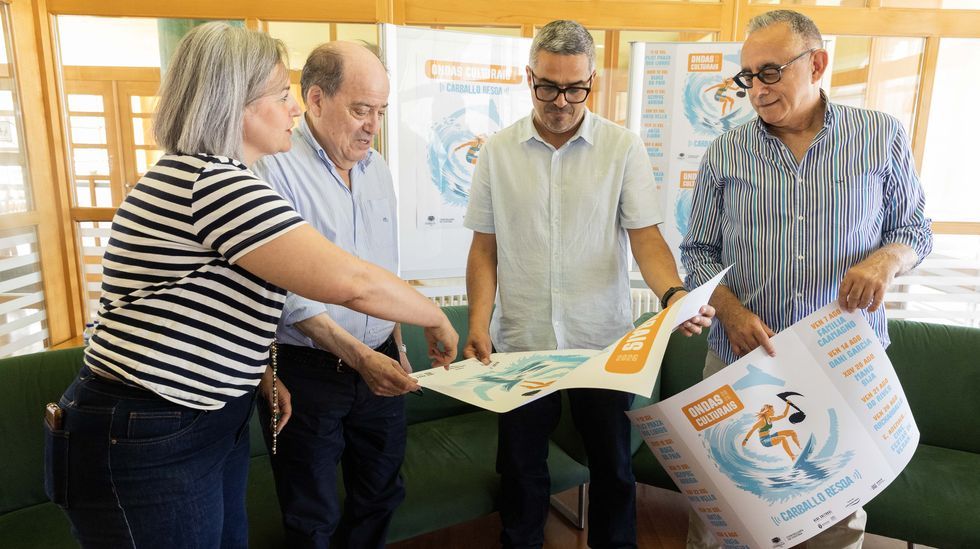 Maruxa Su�rez, Luciano Calvo, Daniel P�rez e Ricardo A��n, na presentaci�n