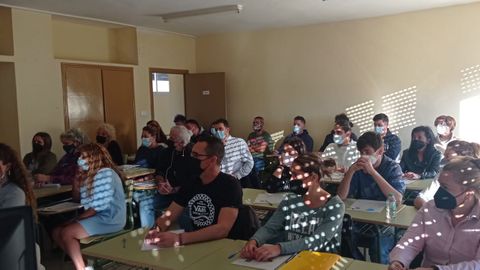Imagen de otro curso en el aula de A Rúa de la UNED