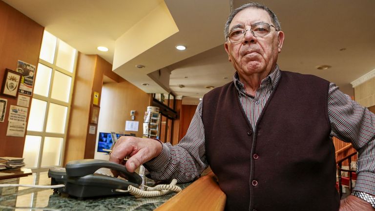 Antonio Pérez, propietario del hotel Park de Noia