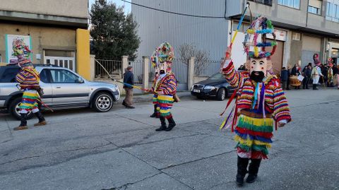 Viana acoge la mayor mascarada de la Pennsula Ibrica.Los vellarrns de Ris en el desfile.