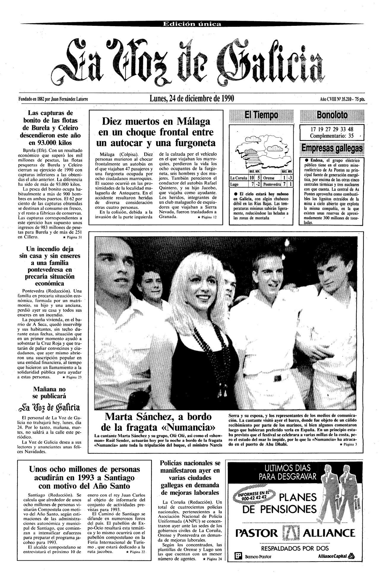 Pescados y mariscos para�Nochebuena.Arantza Portabales, Berto y �rica Esmor�s. 