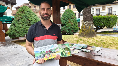 L' escritor Fernando L�pez-Cancio, con la so nueva trilox�a