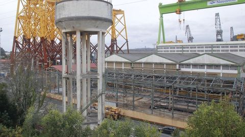 El astillero de Fene ya se encuentra inmerso en la modernización parcial de sus instalaciones