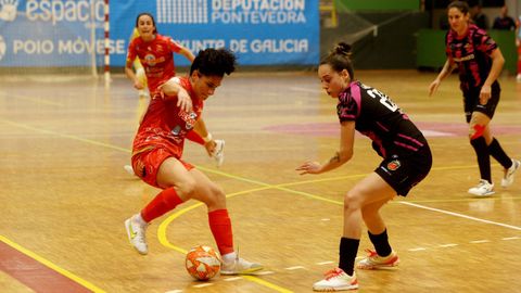 Partido entre el Poio Pescamar y el Futsi disputado este sábado