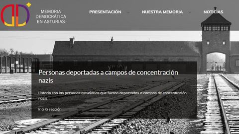 Captra de la web de Memoria Democr�tica