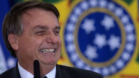 Bolsonaro, durante el lanzamiento del programa Adopte un Parque 