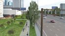 Recreaci�n virtual del aspecto que tendr� el carril bici y la senda peatonal de la avenida de Alfonso Molina, en A Coru�a