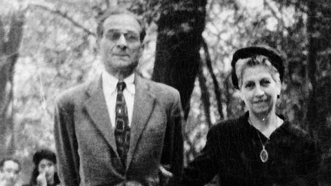 Alejandro Viana junto a su esposa Josefina Dotras, en una imagen tomada en México, donde ambos se exiliaron