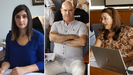 De izquierda a derecha, Leticia Santos, alcaldesa de Moaa (BNG), Flix Juncal,alcalde de Bueu (BNG) y Araceli Gestido, regidora de Cangas y presidenta de la Mancomunidade (BNG)