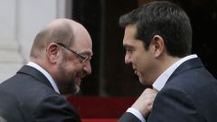 Schulz es el primer dirigente europeo que se ha reunido con el primer ministro Tsipras.