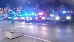 Homenaje en Gij�n de la Polic�a Nacional y Local a los sanitarios de Cabue�es