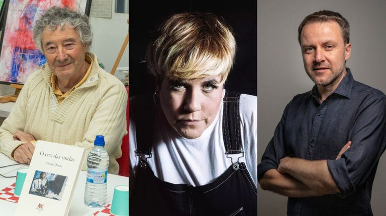 Presentaciones literarias de Violen Maroto, Arturo Lezcano y César Morán en Pontevedra y Bueu