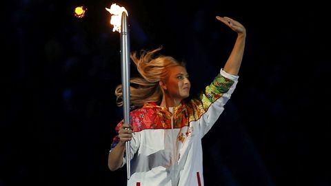 Portó la antorcha olímpica de los Juegos de invierno de Sochi de 2014.