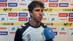 El futbolista del Celta�Fortuna Hugo Gonz�lez, tras el partido de este domingo ante el Villarreal.