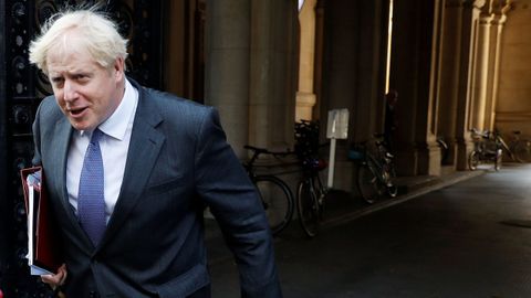 Boris Johnson, el pasado martes, tras una reunión de su gabinete en Londres