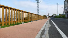 La senda peatonal del Cami�o do Regueiro.