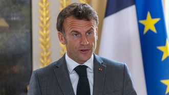 El presidente de Francia, Emmanuel Macron, en una rueda de prensa