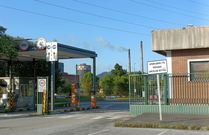 Entrada de Sotiello de la factora gijonesa de ArcelorMittal.