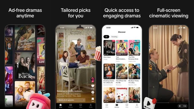 TikTok lanza una aplicación par ver miniseries de ficción en formato vertical