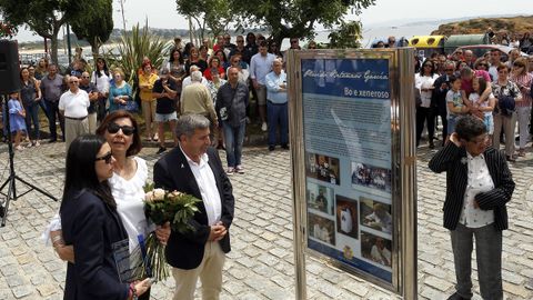 ACTO DEL HOMENAJE A PLACIDO BETANZOS EN EL QUE BAUTIZO´CON SU NOMBRE EL PASEO MARITIMO DE PALMEIRA