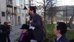 La CIG parodia a Feijoo por la reforma laboral