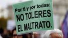 Manifestación que ha recorrido hoy las calles de Madrid para exigir el din de la violencia machista