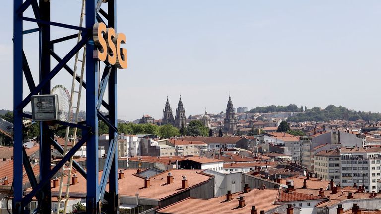 La torre que besa el cielo de Santiago