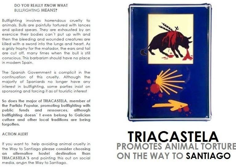 Los carteles en redes sociales hacen referencia al Cami�o Franc�s.