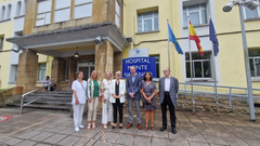 La consejera de Salud, Concepcin Saavedra, visita el Hospital Monte Naranco