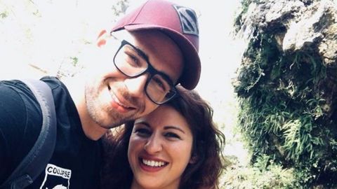 Ângela Ferreira con su marido, fallecido por cáncer en el 2019