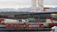 Vigo es el puerto de Espaa que menos usa el ferrocarril para mover mercancas, nicamente el 0,28 % de su trfico.