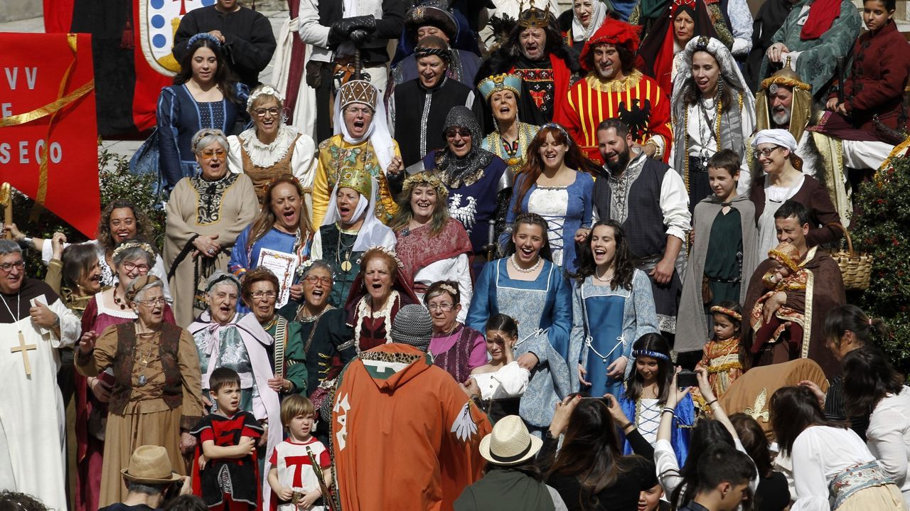 Imagen de la Feira Medieval del 2019, antes de que dejase de celebrarse por la pandemia